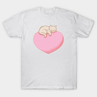 Cat On Your Heart T-Shirt